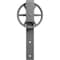 Ekena Millwork Premium Wagon Wheel Roller Hanger w/ Bolts for Barn Door for 1 3/8" Doors, Flint Gray GB60013RWFG - alternate 4